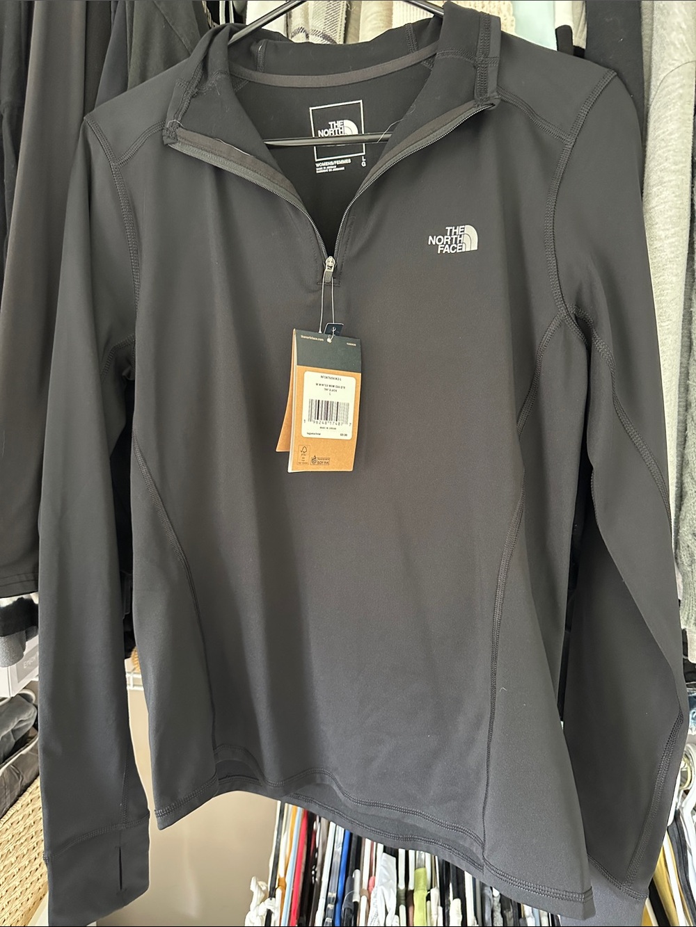 The North Face Women's Black Half-Zip Athletic Pullover